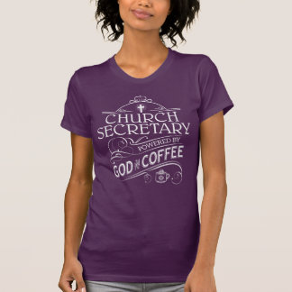 Kirchen-Sekretär, angetrieben durch Gott und T-Shirt