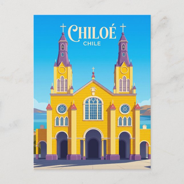 Kirchen von Chiloe Chile Postkarte (Vorderseite)