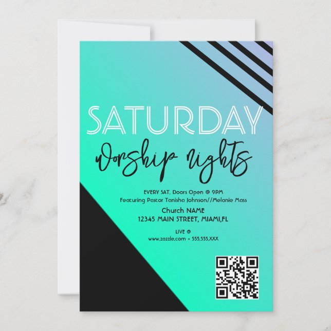 Kirchenabende Jugendministerium Flyer Einladung (Vorderseite)