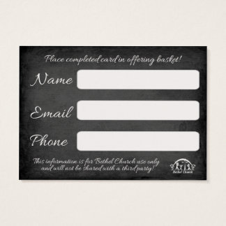 Kirchenbesucher oder Verbindungskarte