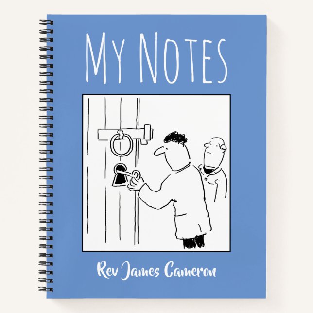 Kirchenbuch mit dem Namen des Eigentümers Notizbuch (Vorderseite)