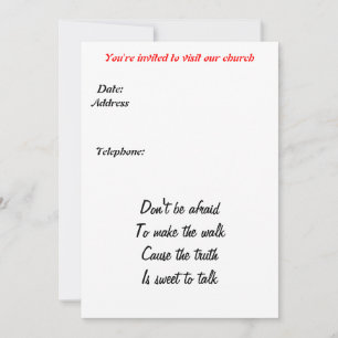 Kircheneinladung Einladung