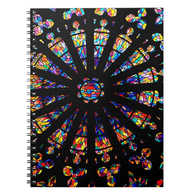 Kirchenfarbene Glasfenster Notizblock (Vorderseite)