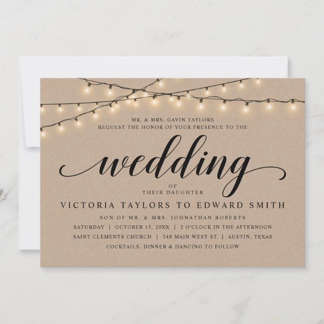 Kirchenfeier, Elternfeier, Kraft in Kraft Einladung (Vorderseite)