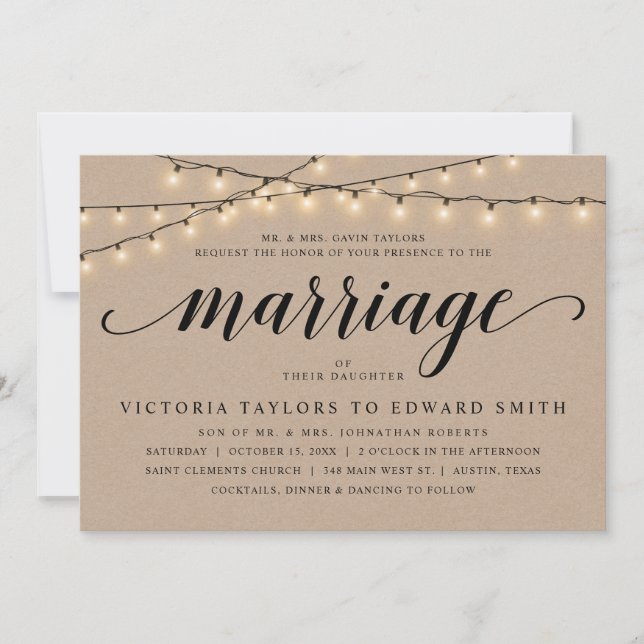 Kirchenfeier, Elternhaus, Kraft Einladung (Vorderseite)