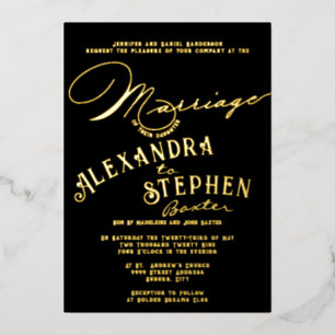 Kirchenfeier, rustikale Hochzeit Folieneinladung