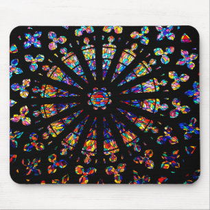 Kirchenfenster Buntglasfarben Mousepad