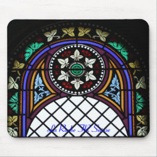 Kirchenfenster La Roche FR Suisse Mousepad