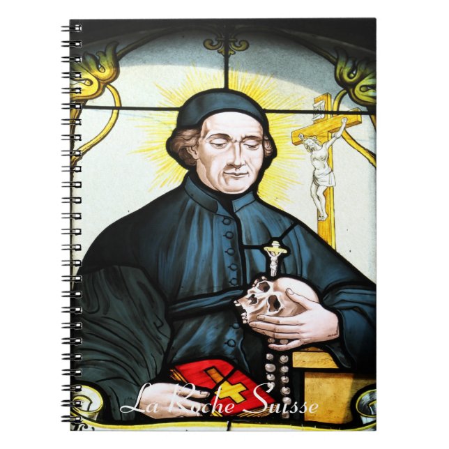 Kirchenfenster La Roche Suisse Nootbook Notizblock (Vorderseite)