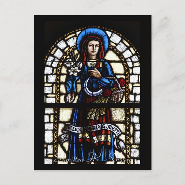Kirchenfenster Postkarte (Vorderseite)