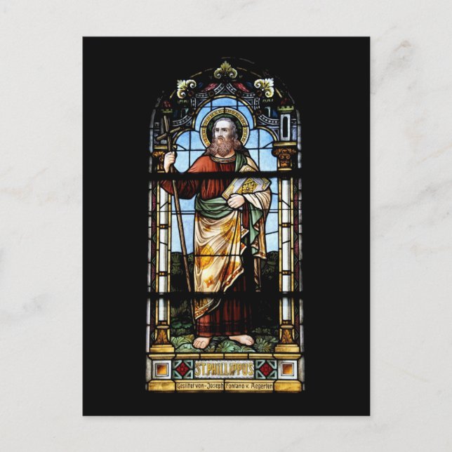 Kirchenfenster Postkarte (Vorderseite)