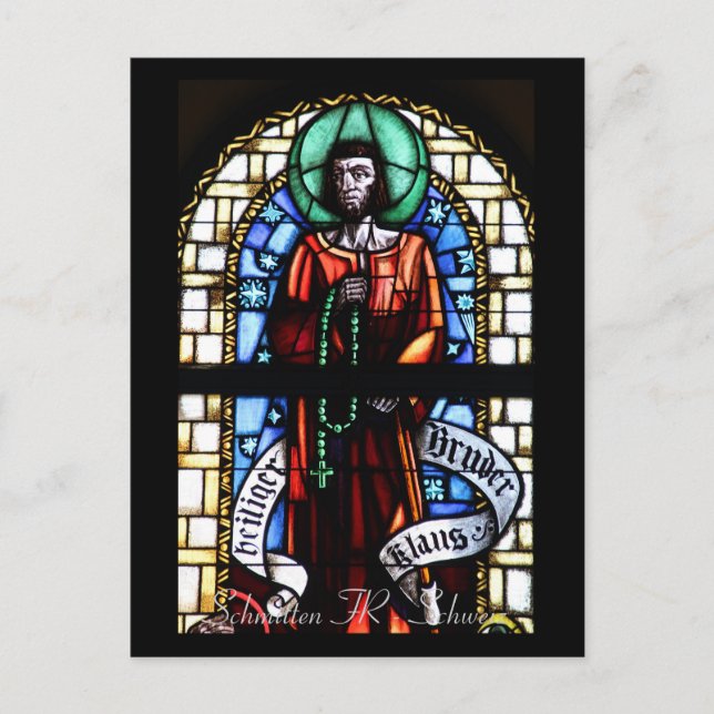 Kirchenfenster Postkarte (Vorderseite)