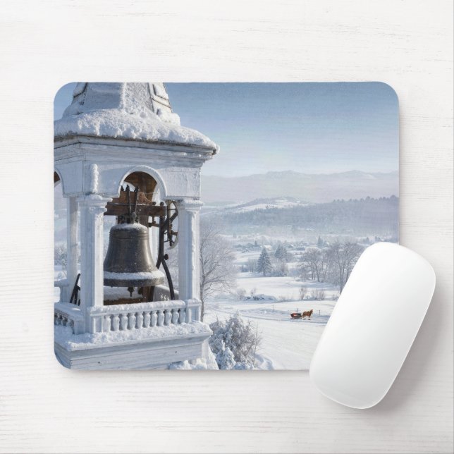 Kirchenglocke eingeschneit mousepad (Mit Mouse)