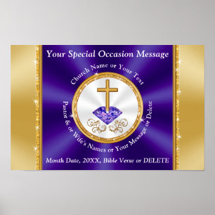 Kirchenjubiläum Poster Church Party Dekorationen