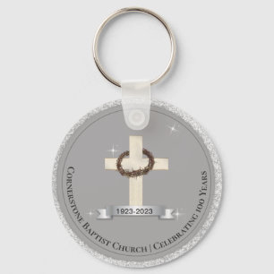 Kirchenjubiläum Souvenir Gastgeschenke Silver Schlüsselanhänger