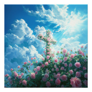 Kirchenmauerwerk mit Heiligem Geist Poster