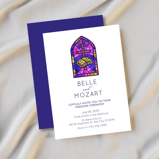 Kirchenmosaikfenster Kreuzbibelfeier Einladung (Von Creator hochgeladen)