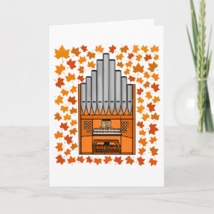 Kirchenorgel Herbst Herbstorgel Musiker Karte