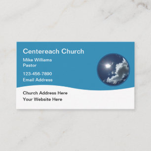 Kirchenpastor Modernes Geschäftskarten-Template Visitenkarte