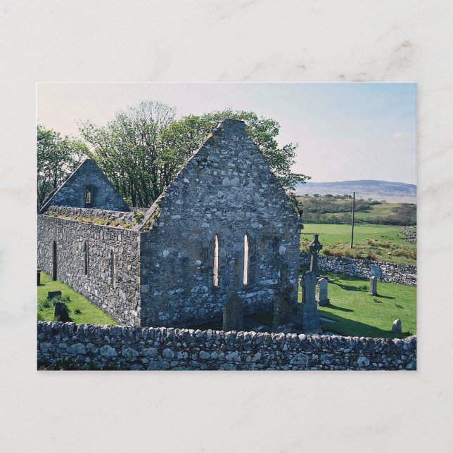 Kirchenruinen, Islay, Schottland Postkarte (Vorderseite)