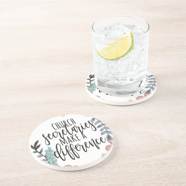 Kirchensekretäre Sandstone Untersetzer (Seite)