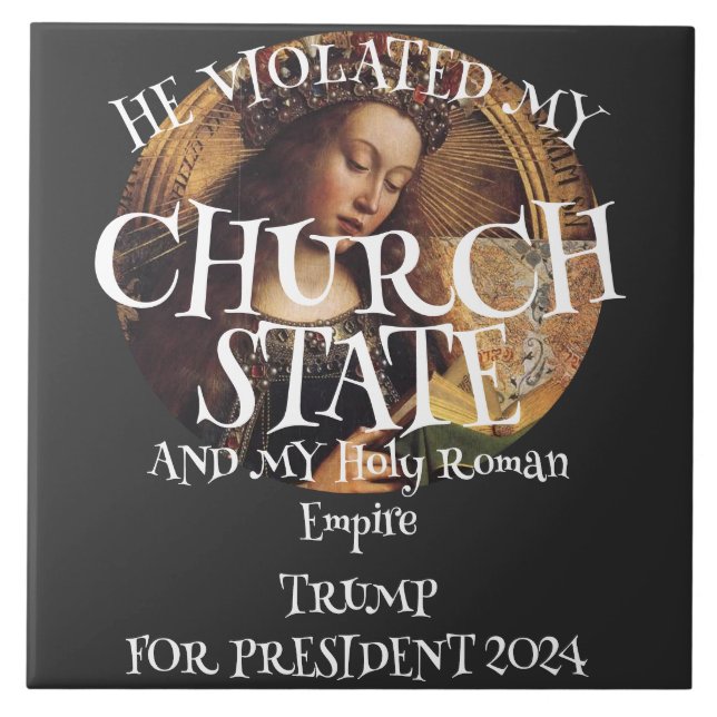 Kirchenstaat und Heiliges Römisches Reich Fliese (Vorderseite)