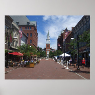 Kirchenstraße - Burlington, Vermont Poster