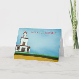 Kirchenstück Aussicht Weihnachtskarte Feiertagskarte