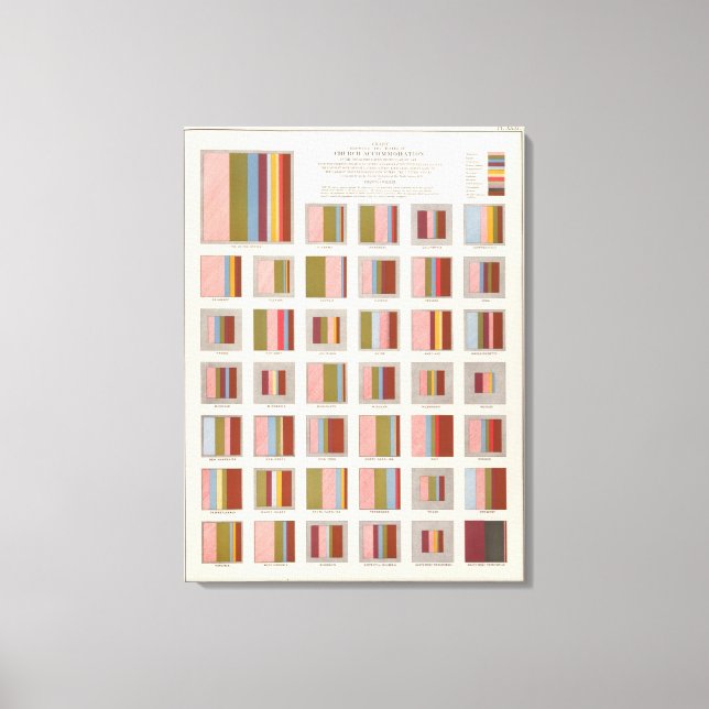 Kirchenunterkunft, Statistischer US-Lithograph Leinwanddruck (Vorderseite)