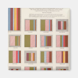 Kirchenunterkunft, Statistischer US-Lithograph Magnet