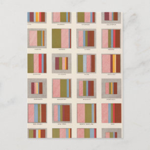 Kirchenunterkunft, Statistischer US-Lithograph Postkarte