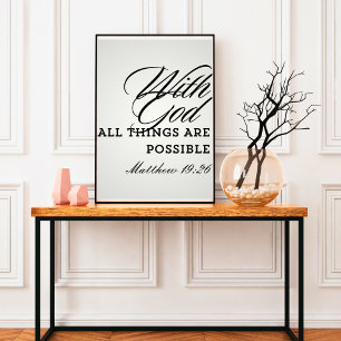 Kirchenwandkunst Schrift Bibelzitat Poster