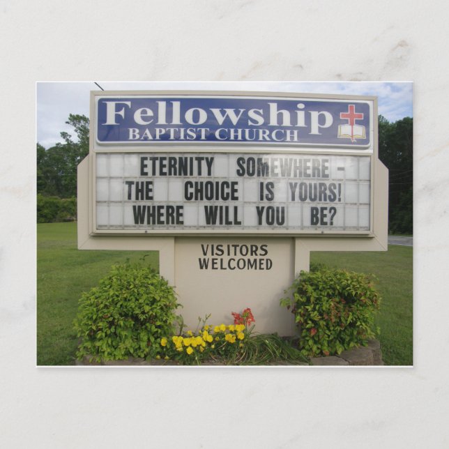 Kirchenzeichen Postkarte (Vorderseite)