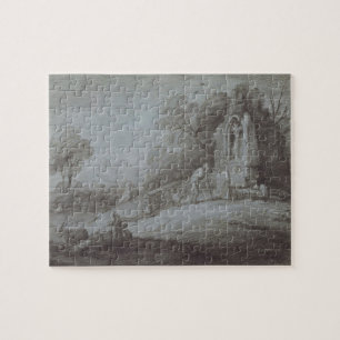 Kirchhof Thomas Gainsboroughs mit Zahl Conte Puzzle