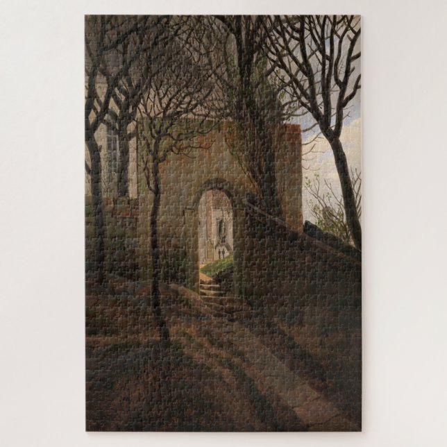 Kirchhofpforte (1822) - Caspar David Friedrich Puzzle (Vertikal)