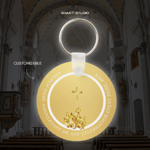 Kirchlich Christliches Souvenir Goldener Schlüssel Schlüsselanhänger