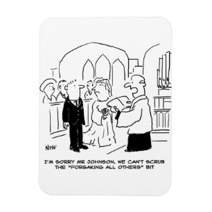 Kirchliche Trauung Der Vikar kann die Ehegelübde n Magnet