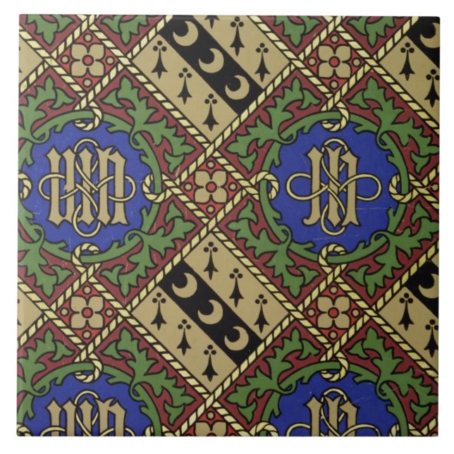 Kirchlicher Tapetenentwurf des Diamantdruckes Fliese (Vorderseite)