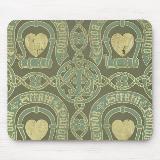 Kirchlicher Tapetenentwurf des Herzmotivs Mousepad (Vorne)