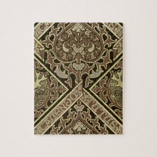 Kirchlicher Tapetenentwurf des Mosaiks Puzzle