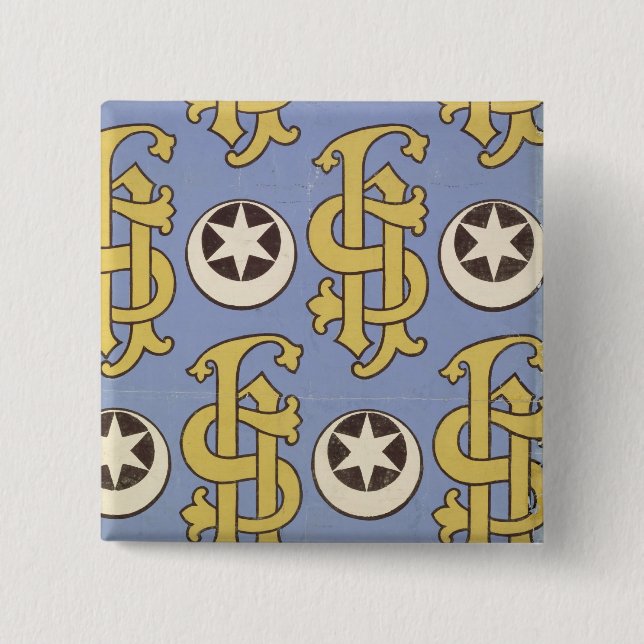Kirchlicher Tapetenentwurf des Sternes und des Button (Vorderseite)