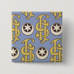 Kirchlicher Tapetenentwurf des Sternes und des Button