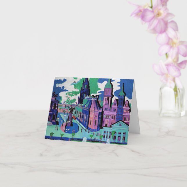 Kirchner - Aussicht auf Dresden Karte (Orchidee)