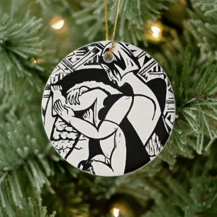 Kirchner Badewanne Expressionistischer Ornamentsch Keramik Ornament