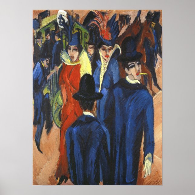 Kirchner - Berlin Street Scene Poster (Vorne)