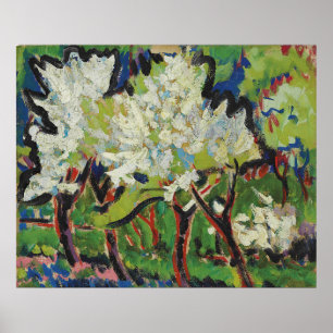 Kirchner - Blauer Baum 1909 Poster
