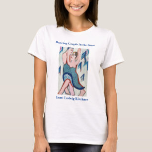 Kirchner Dancing Couple im Schnee-T - Shirt