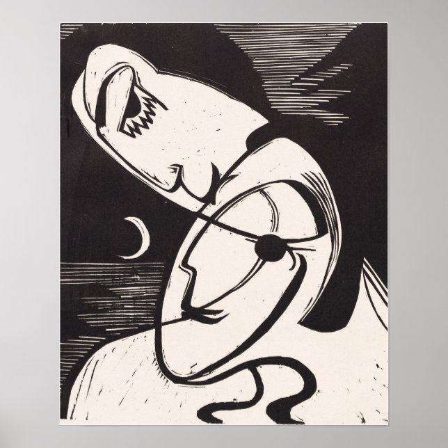 Kirchner - Der Kuss Poster (Vorne)