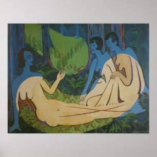 Kirchner - Drei Zahlen Poster