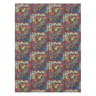 Kirchner Expressionist Lebendige Orangefarbene Lil Tischdecke